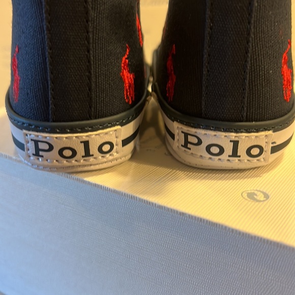 Polo Ralph Lauren Hamptyn HI baby infant crib shoes booties new 3-6 month size 2 - Picture 9 of 13